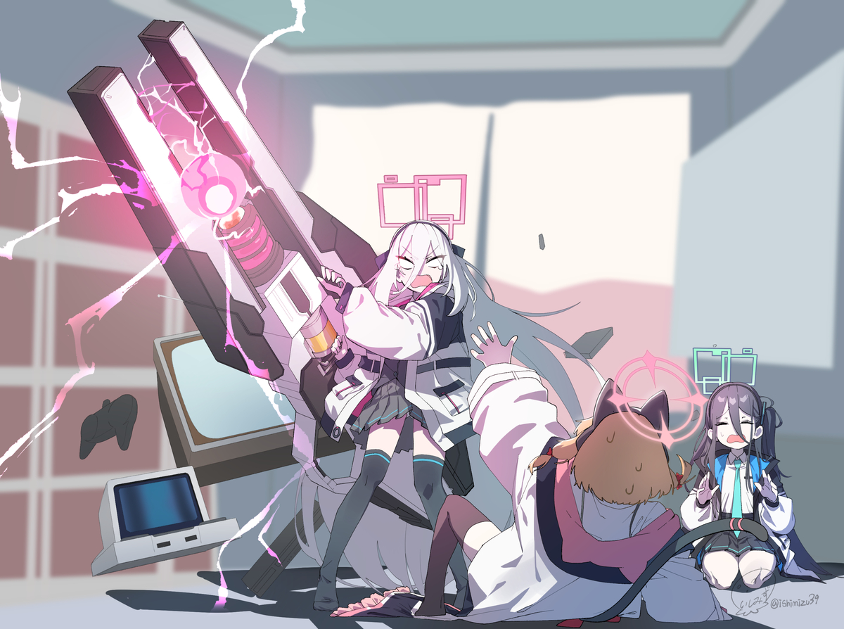This is a pixiv picture whose title is ケイちゃんとモモイ.