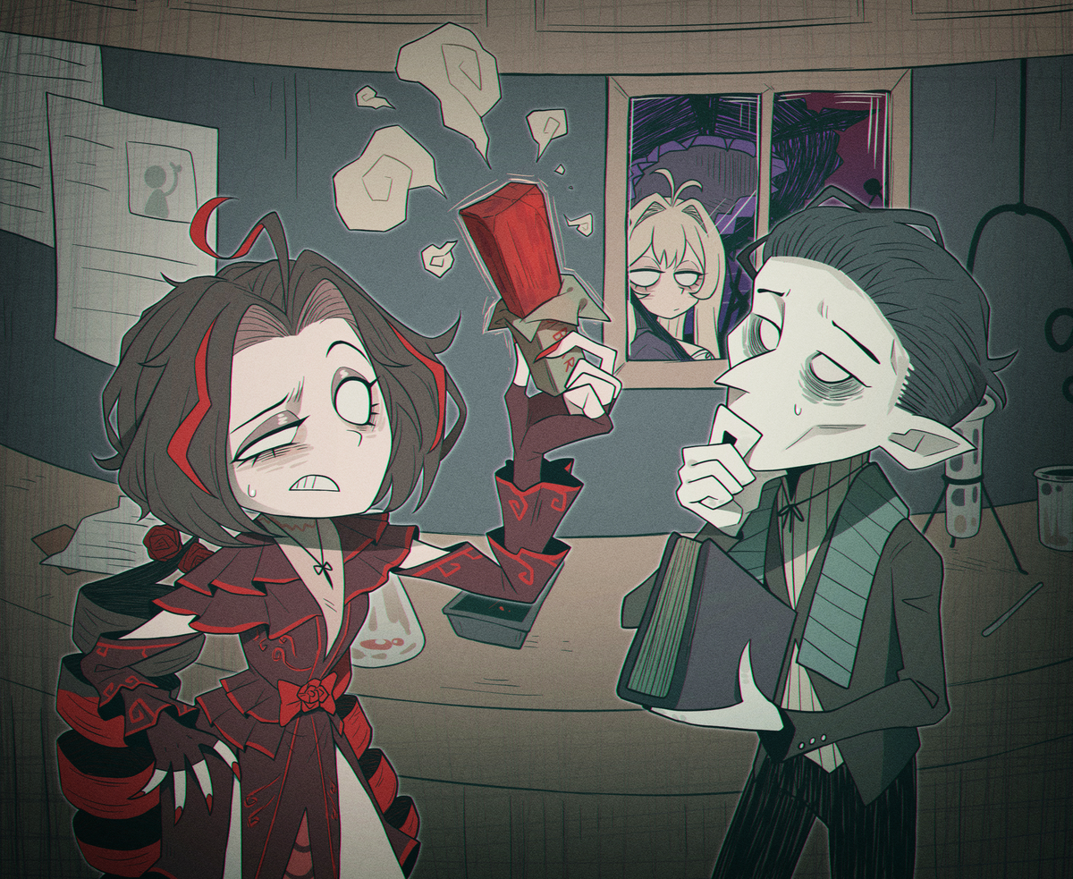 This is a pixiv picture whose title is 굶주리고 싶지 않아서.