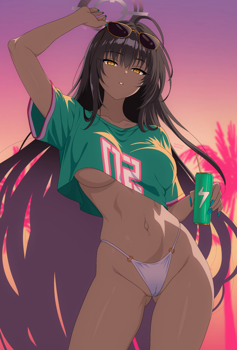 This is a pixiv picture whose title is 角楯カリン.