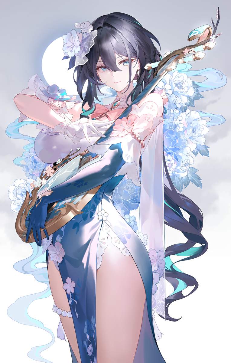 This is a pixiv picture whose title is 雪绽梅笺.