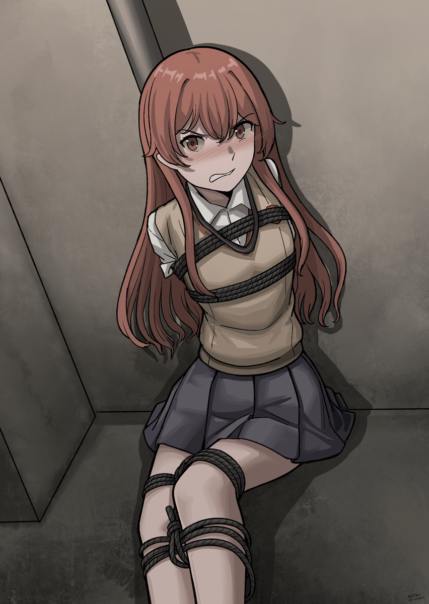 This is a pixiv picture whose title is Bondage Kuroko.