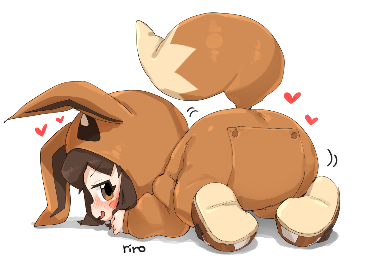 This is a pixiv picture whose title is Eevee girl , ポケモンごっこ.