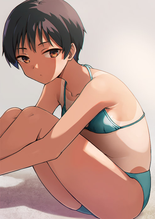 This is a pixiv picture whose title is 水着.