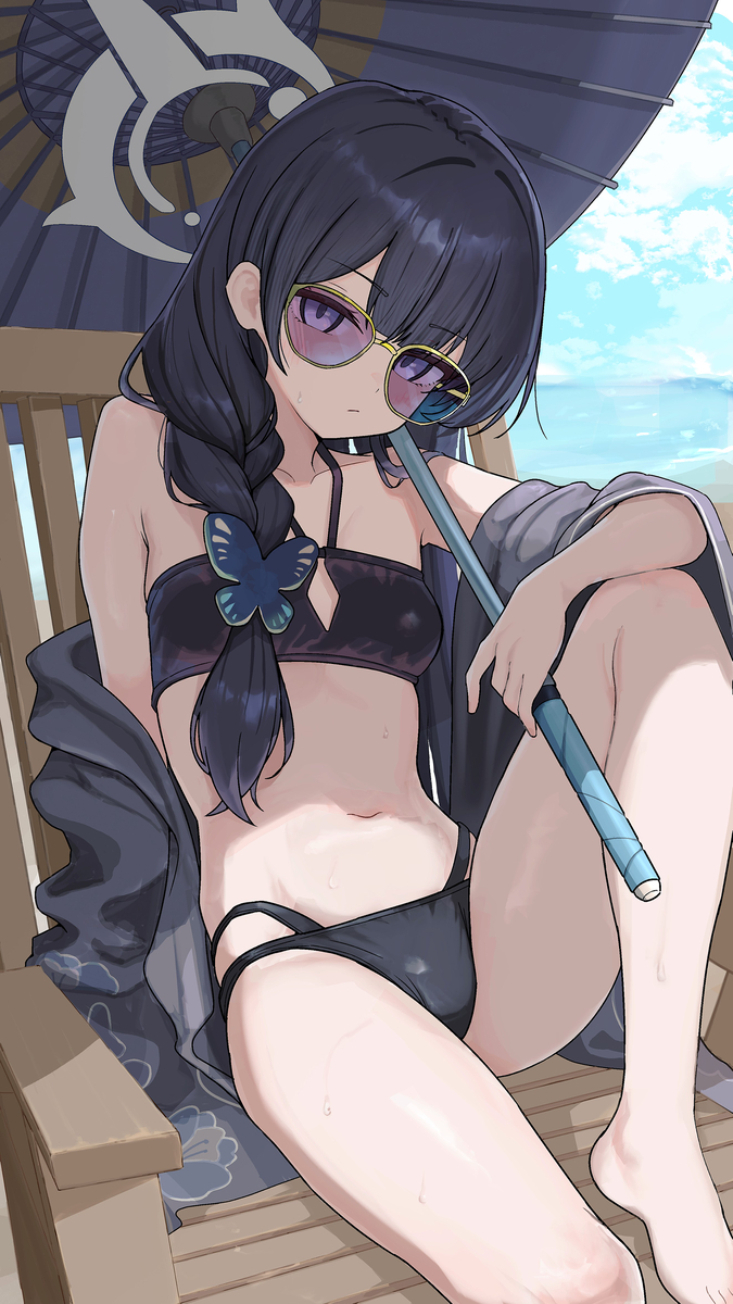 This is a pixiv picture whose title is キサキ(水着).