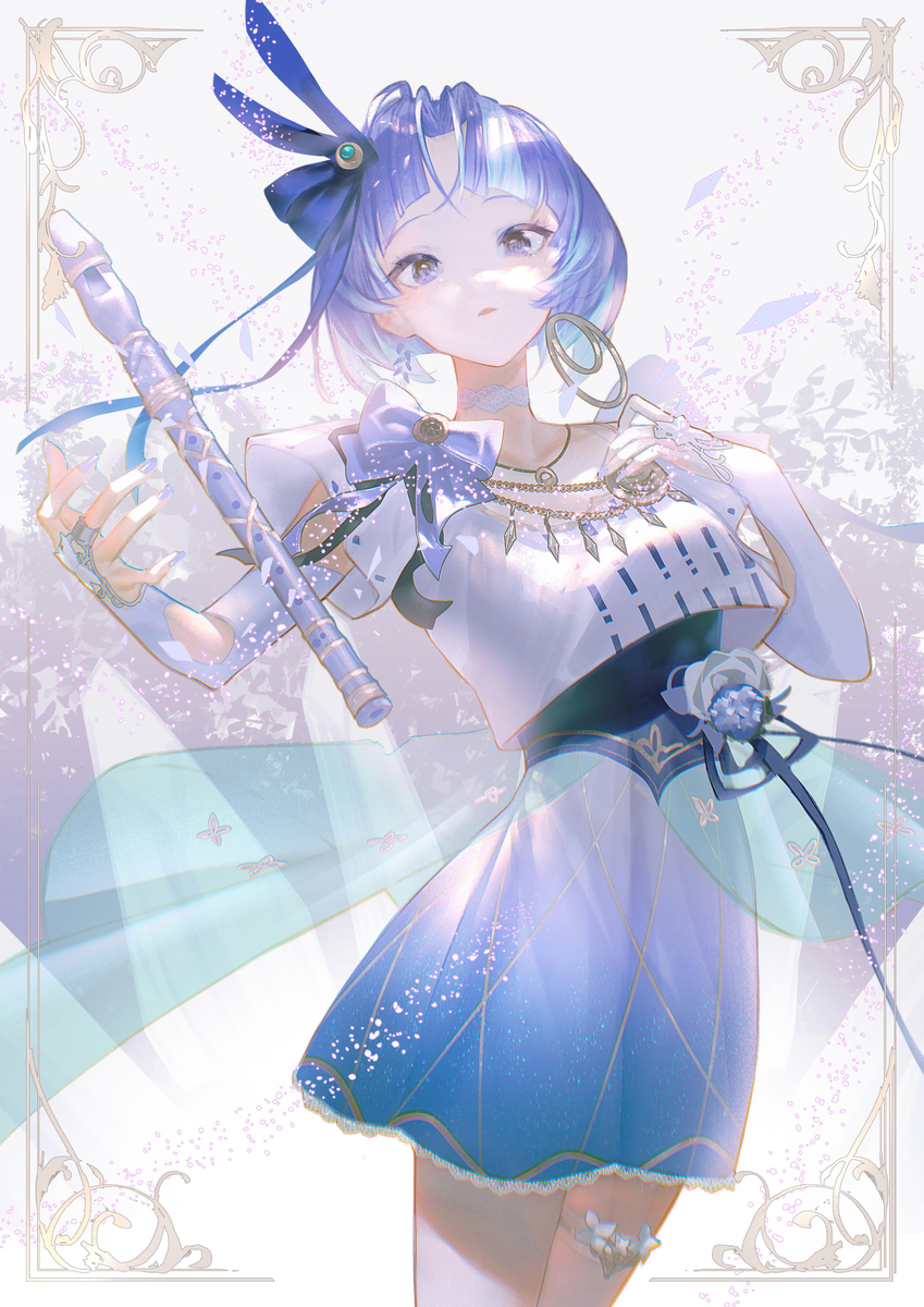 This is a pixiv picture whose title is Vtuber織田りこるさんデザイン.