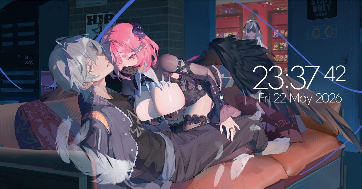 This is a pixiv picture whose title is 深夜的录像店！.