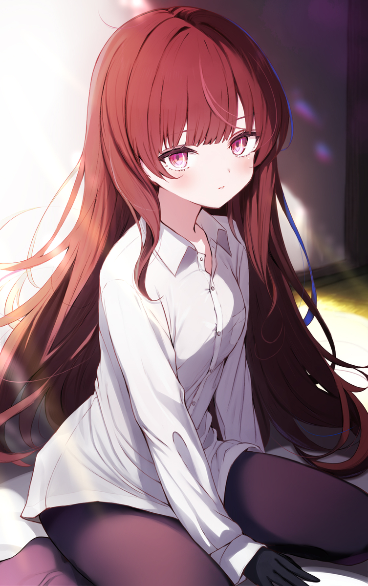 This is a pixiv picture whose title is すっぴん髪.