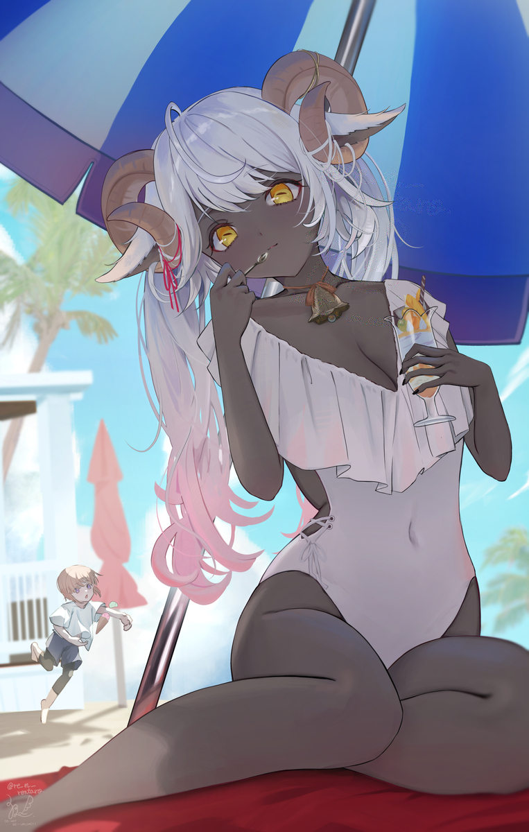 This is a pixiv picture whose title is OC.