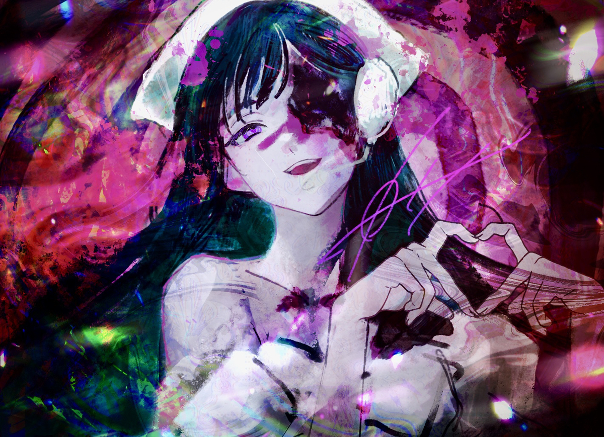 This is a pixiv picture whose title is 💗.