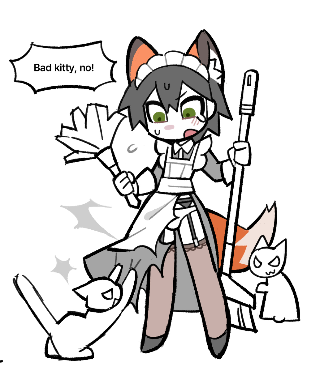 This is a pixiv picture whose title is Bad kitty.