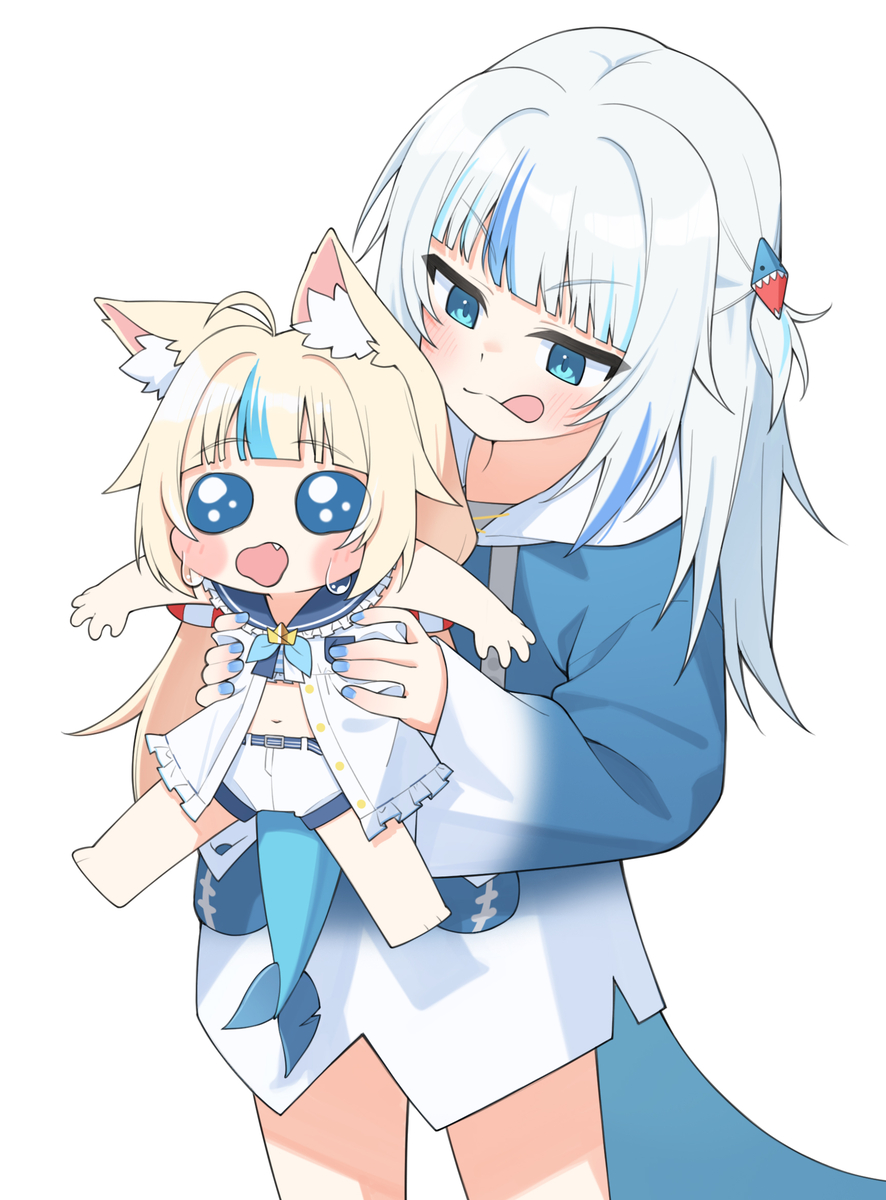 This is a pixiv picture whose title is 상어밥이 될 생선의 상상도.
