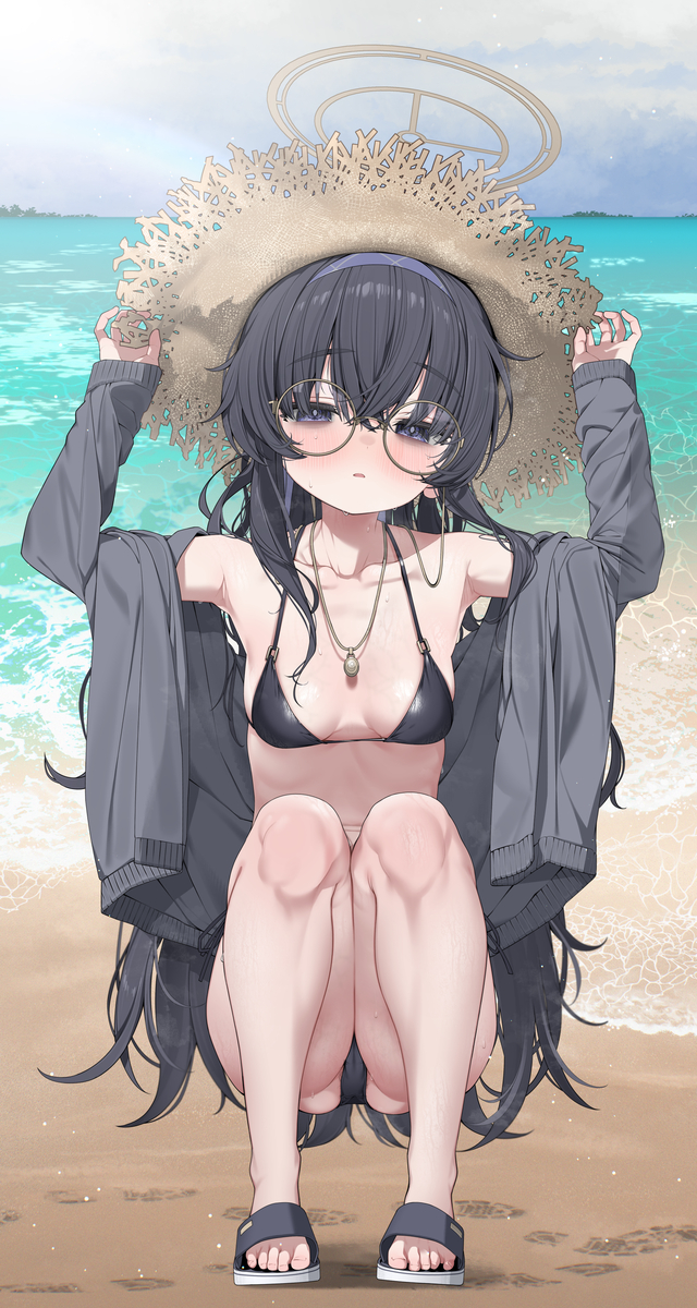 This is a pixiv picture whose title is 水着ウイ👒.