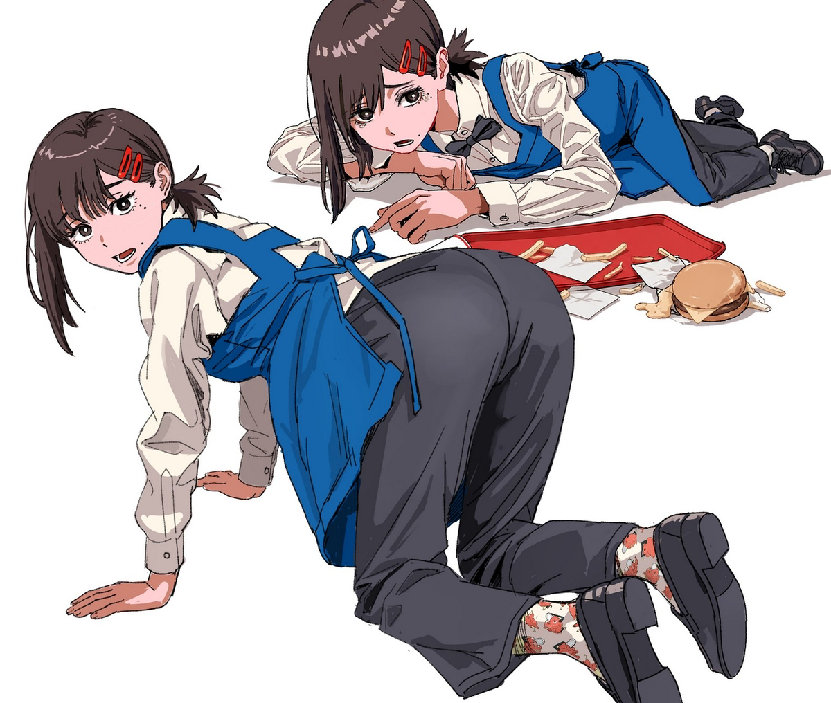 This is a pixiv picture whose title is Average Kobeni Shift 🍔.