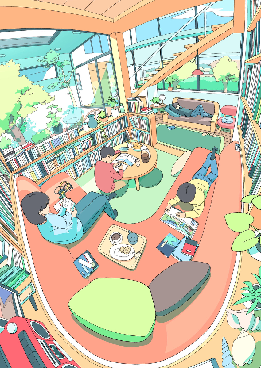 This is a pixiv picture whose title is 木造建築.