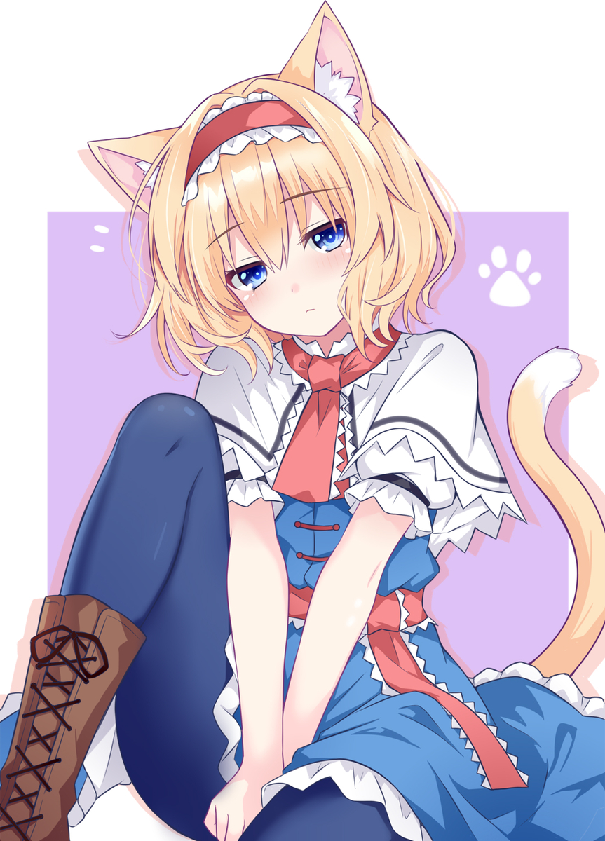 This is a pixiv picture whose title is 猫耳アリス.