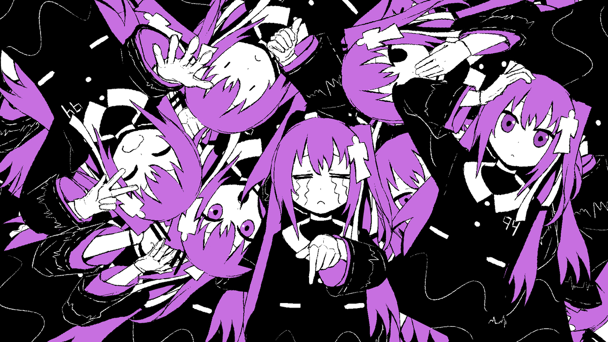 This is a pixiv picture whose title is 【PVつけてみた】アンチ・ミーム(██) / 九十九シオン.