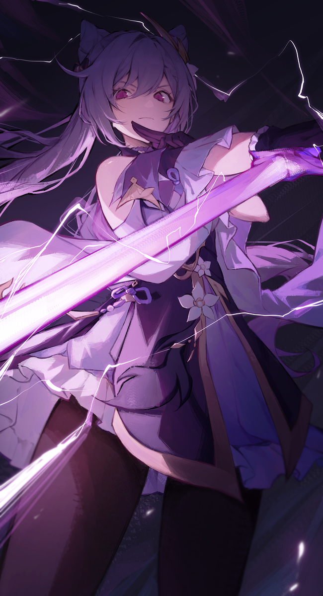 This is a pixiv picture whose title is Keqing.