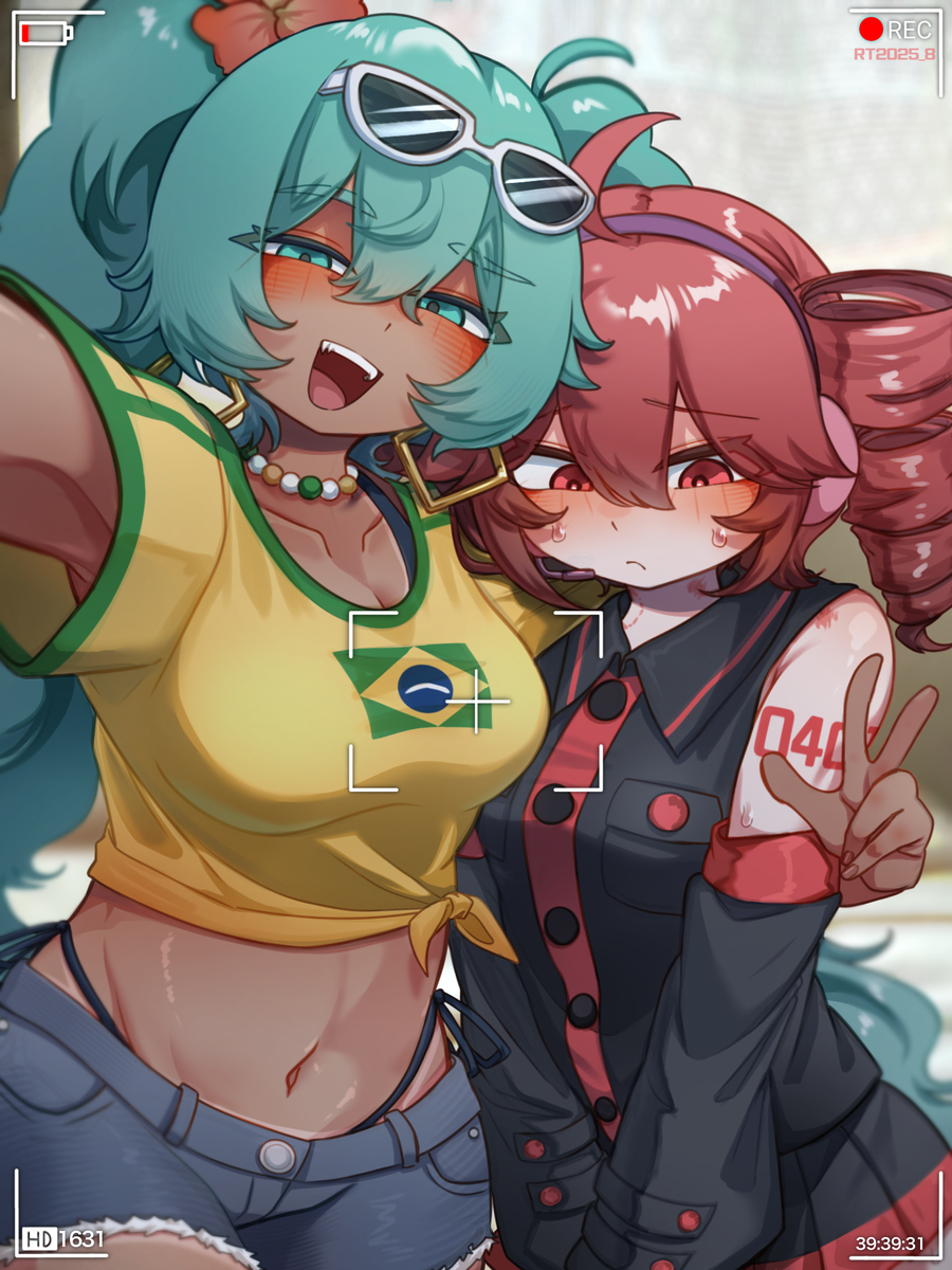 This is a pixiv picture whose title is ミクテト　ビデオレター.