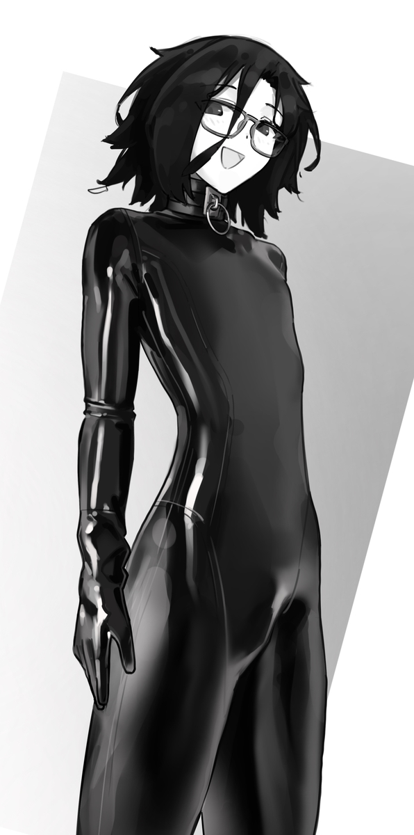 This is a pixiv picture whose title is finally bought latex.