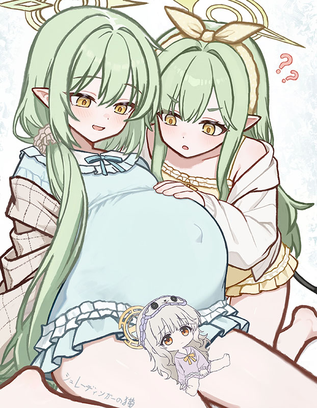 This is a pixiv picture whose title is お腹の秘密.