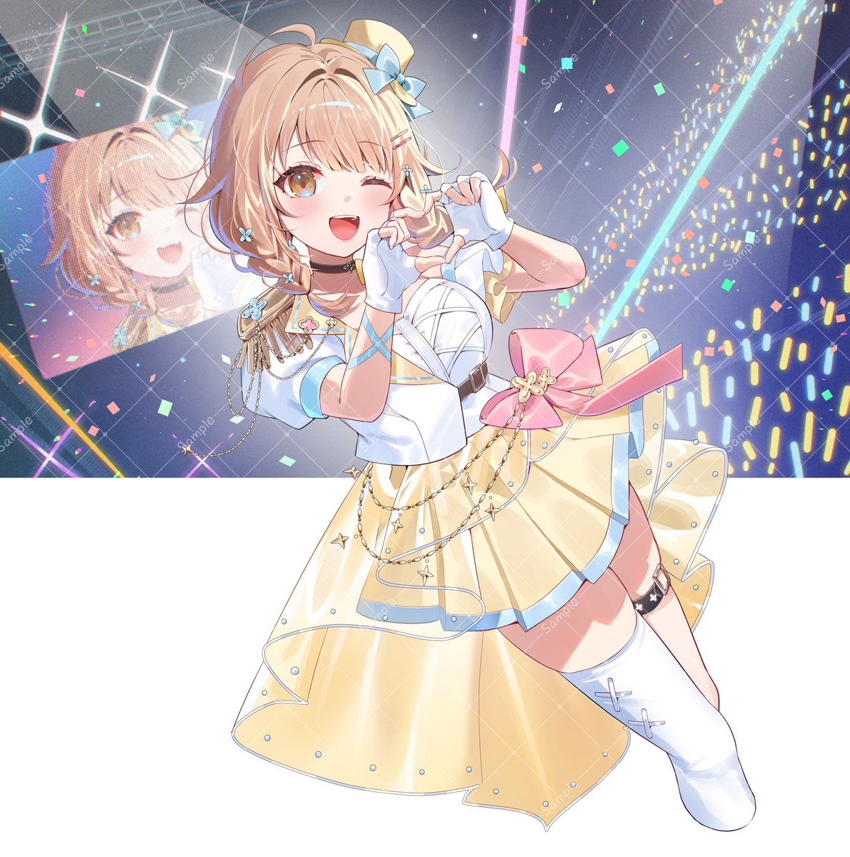 This is a pixiv picture whose title is 久遠季生　新衣装立ち絵・一枚絵.