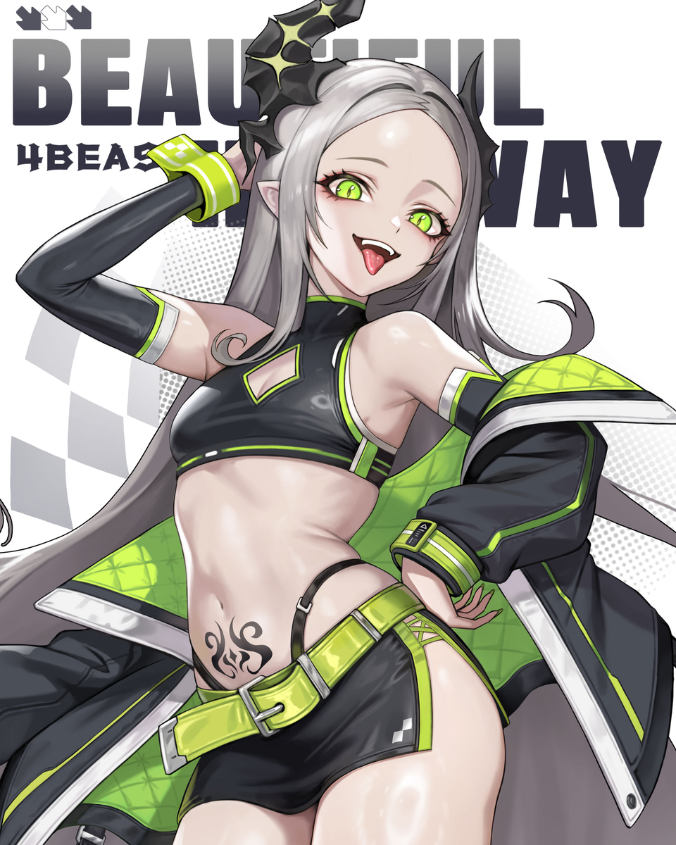 This is a pixiv picture whose title is 【勝利の女神：NIKKE】レヴィアタン / Leviathan.