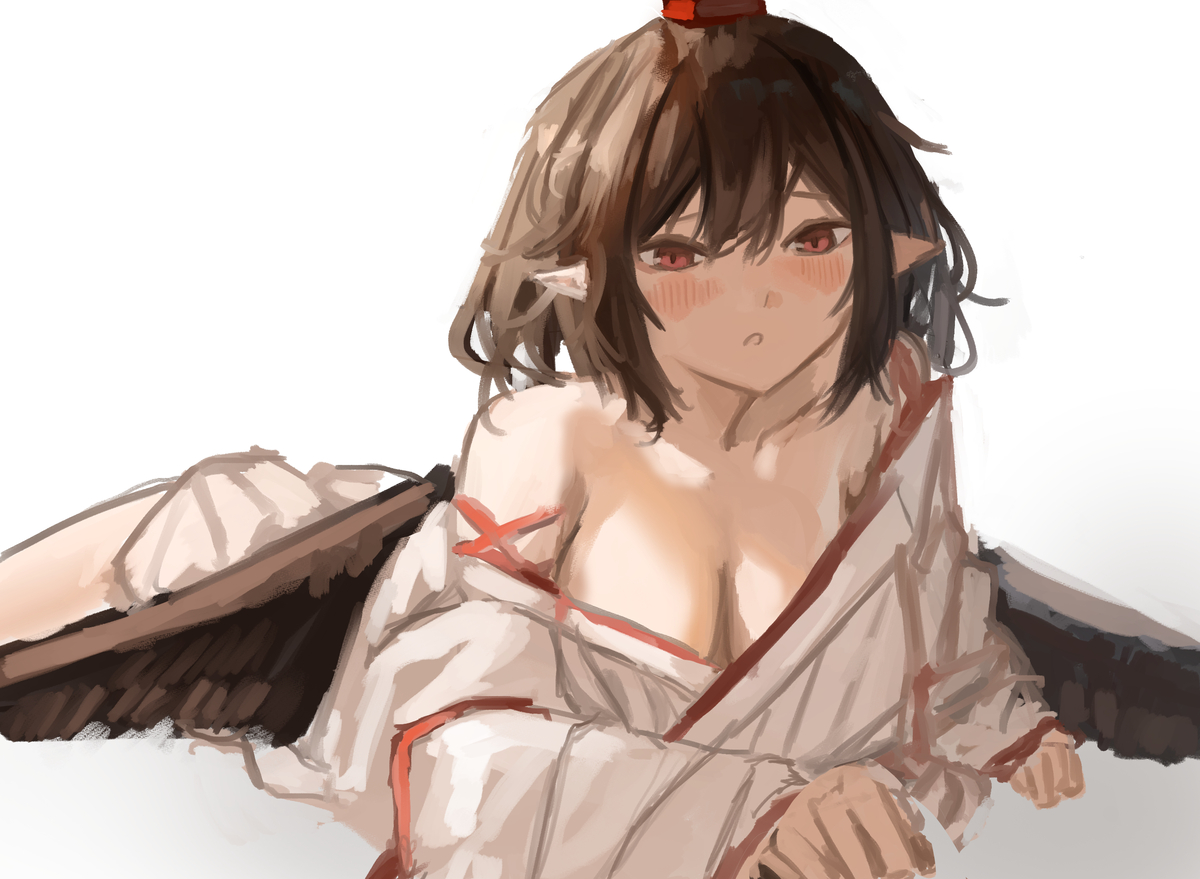 This is a pixiv picture whose title is 酔っ払い天狗.