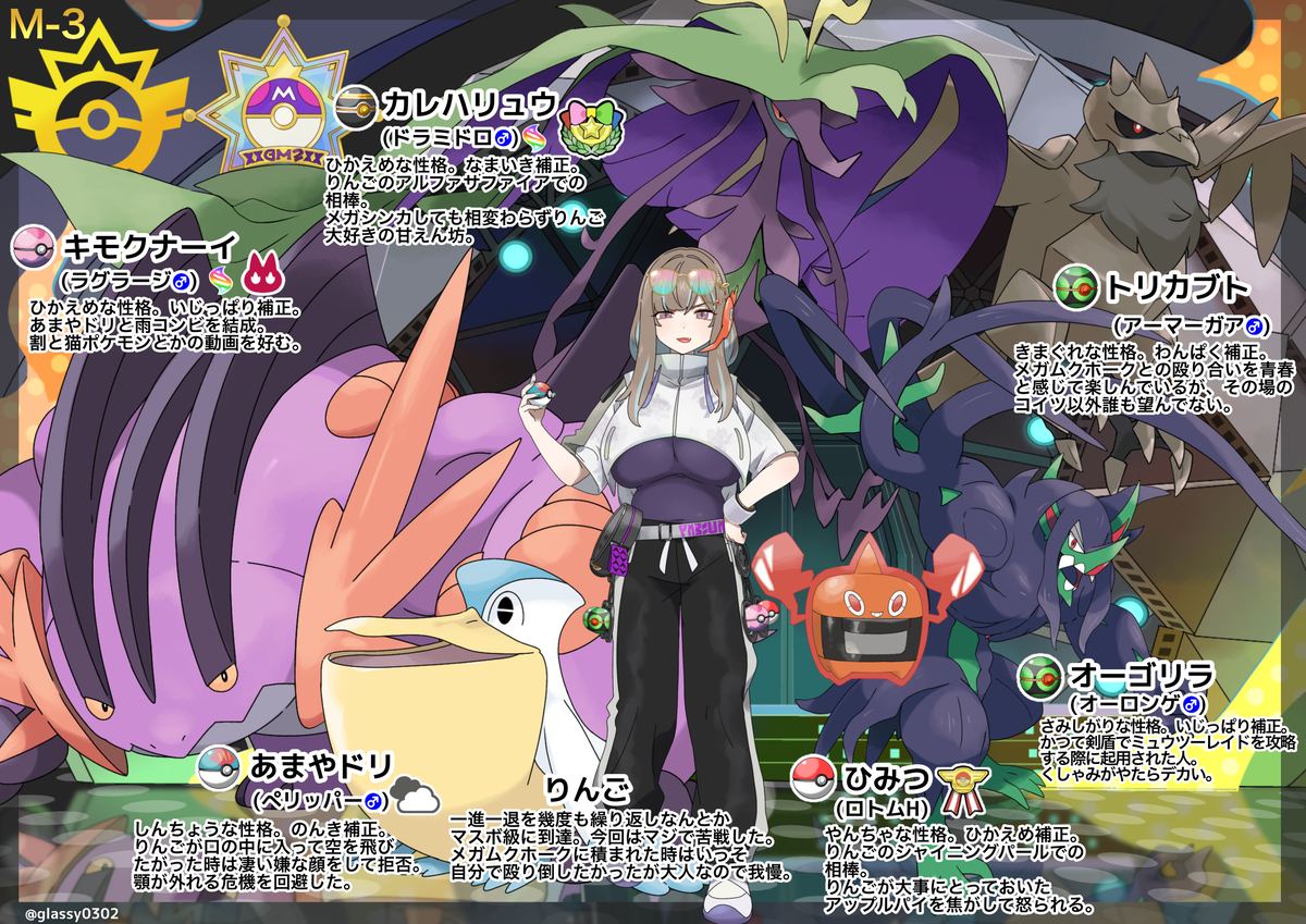This is a pixiv picture whose title is シーズンM3シングルでマスボ級達成したイカれたメンバーを紹介すr.