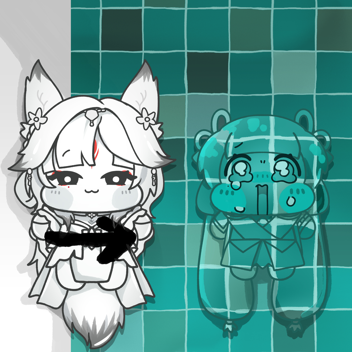 This is a pixiv picture whose title is mecchachameleon.