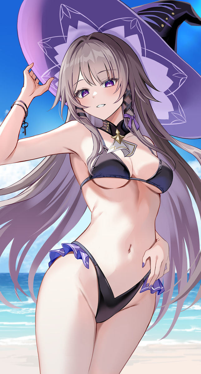 This is a pixiv picture whose title is 水着ヘルタ.