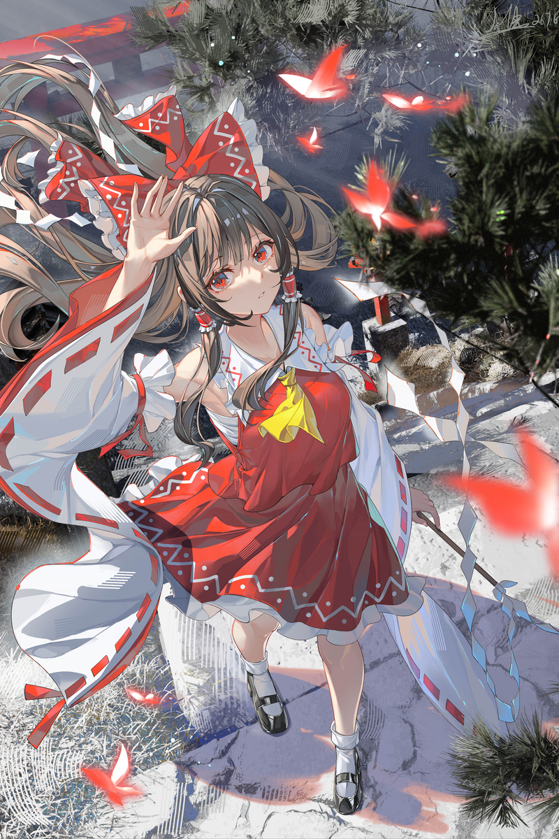This is a pixiv picture whose title is 博麗霊夢.