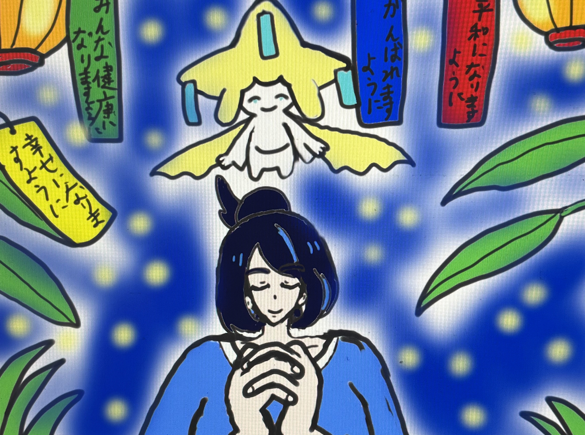 This is a pixiv picture whose title is リコの七夕⭐️🙏🎋🙏⭐️.