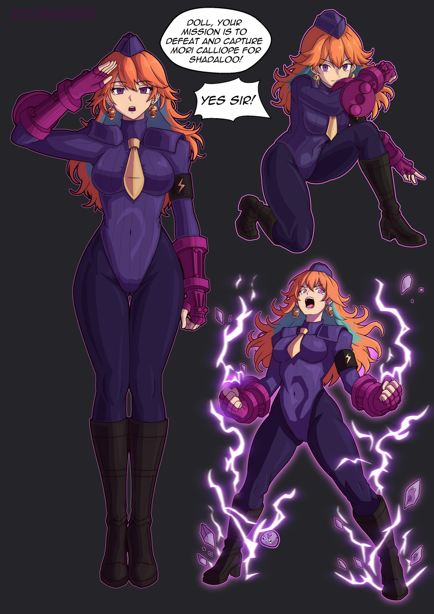 This is a pixiv picture whose title is ベガ親衛隊 小鳥遊キアラ - Shadaloo Kiara.