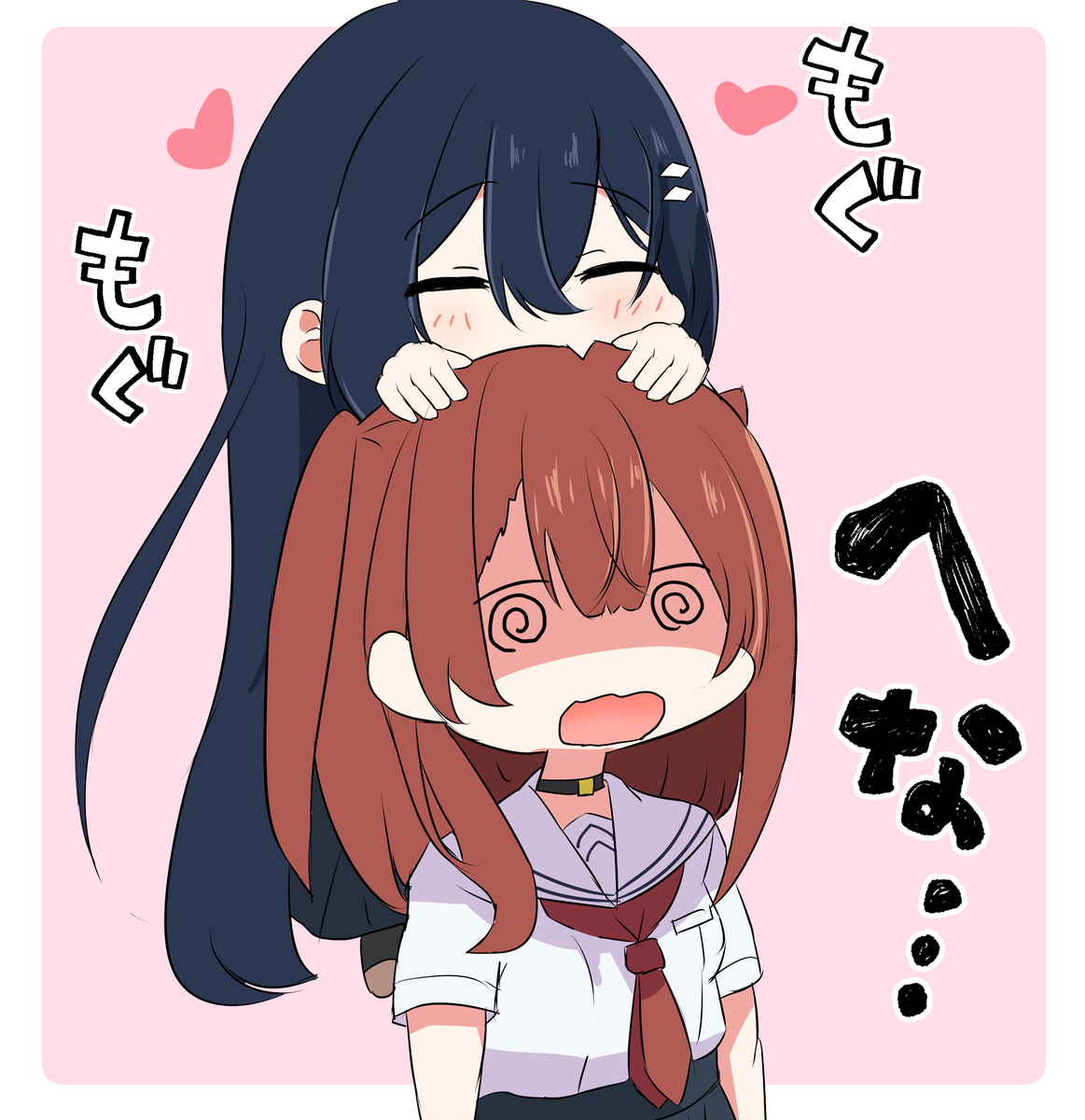 This is a pixiv picture whose title is 捕食.