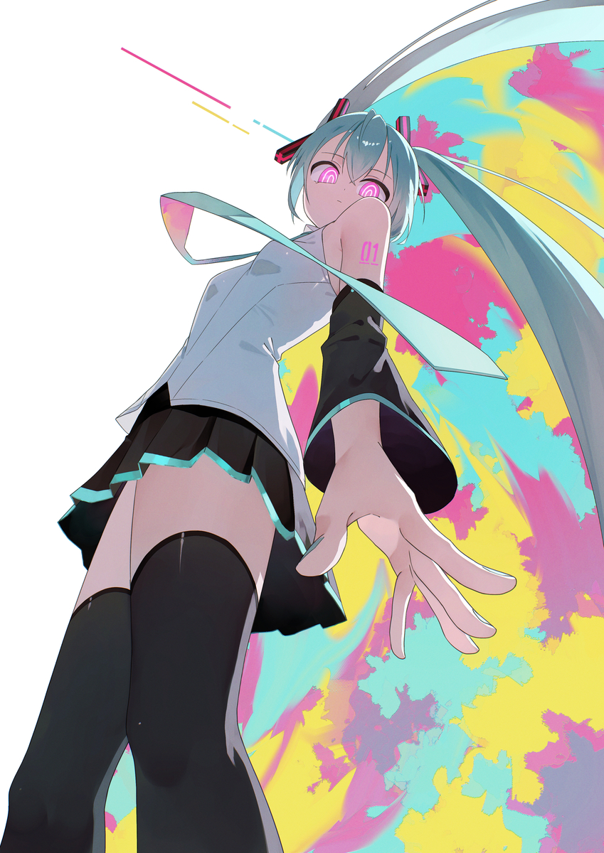 This is a pixiv picture whose title is 歌姫失格.