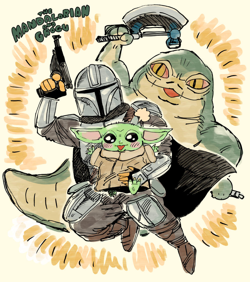 This is a pixiv picture whose title is マンダロリアン観てきました！.