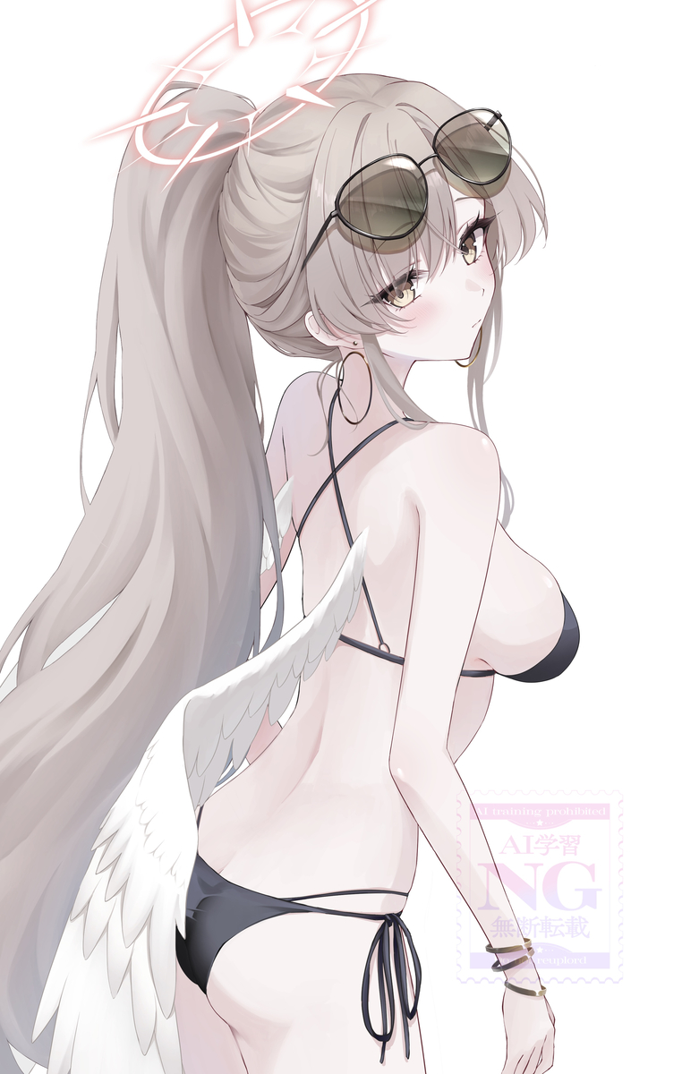 This is a pixiv picture whose title is 水着ナギサ.