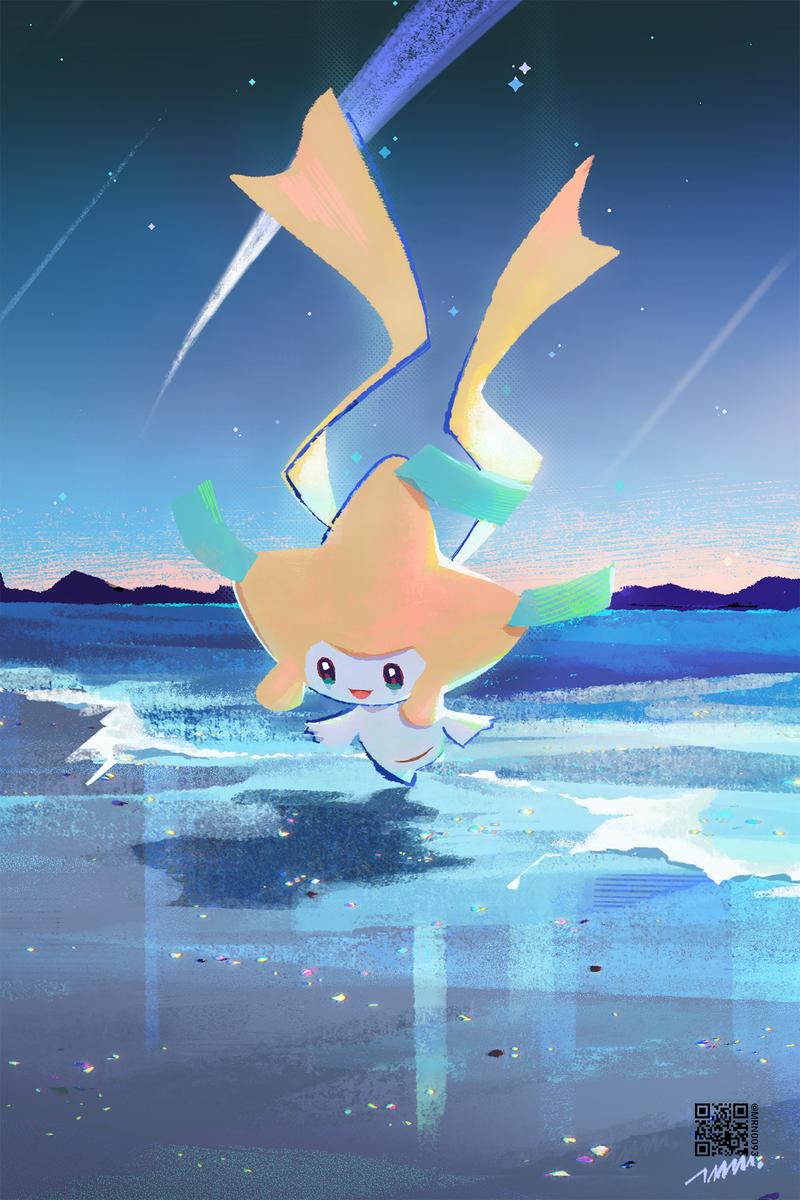 This is a pixiv picture whose title is 流れ星.