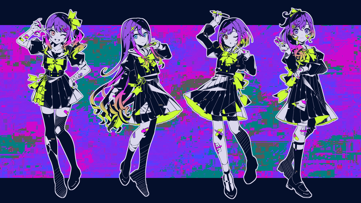 This is a pixiv picture whose title is バグ×ニーゴ 事後通販開催中！.