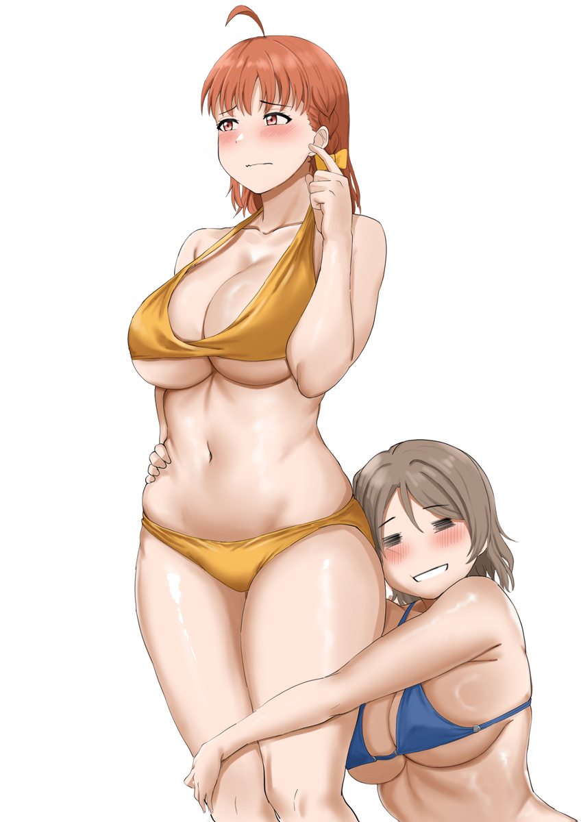 This is a pixiv picture whose title is 千歌ちゃん尻好き！.