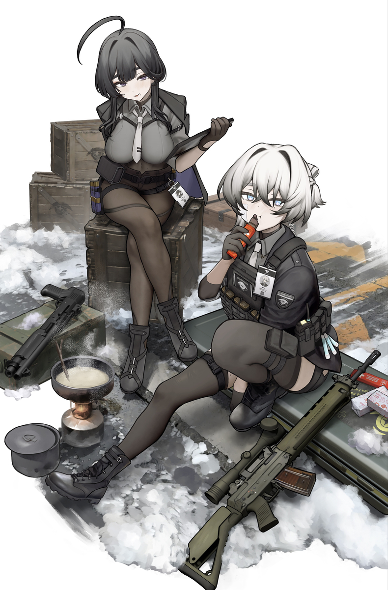 This is a pixiv picture whose title is 輝と玲.