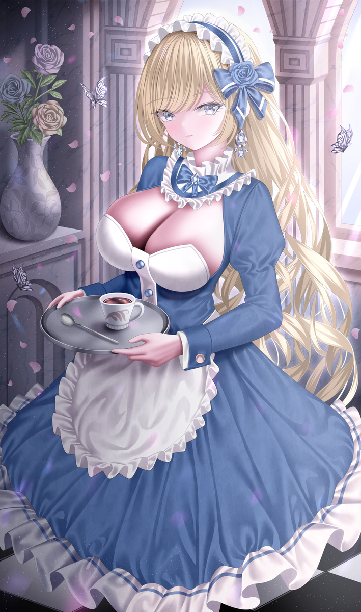This is a pixiv picture whose title is 💙.