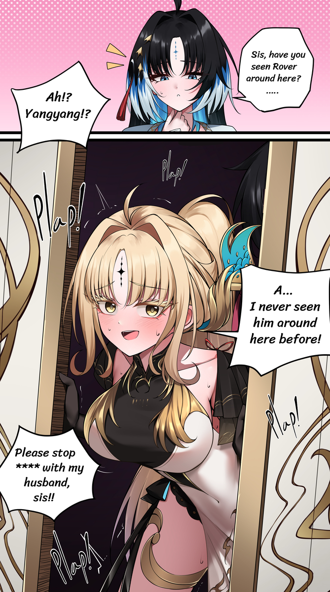 This is a pixiv picture whose title is Gomen Yangyang.