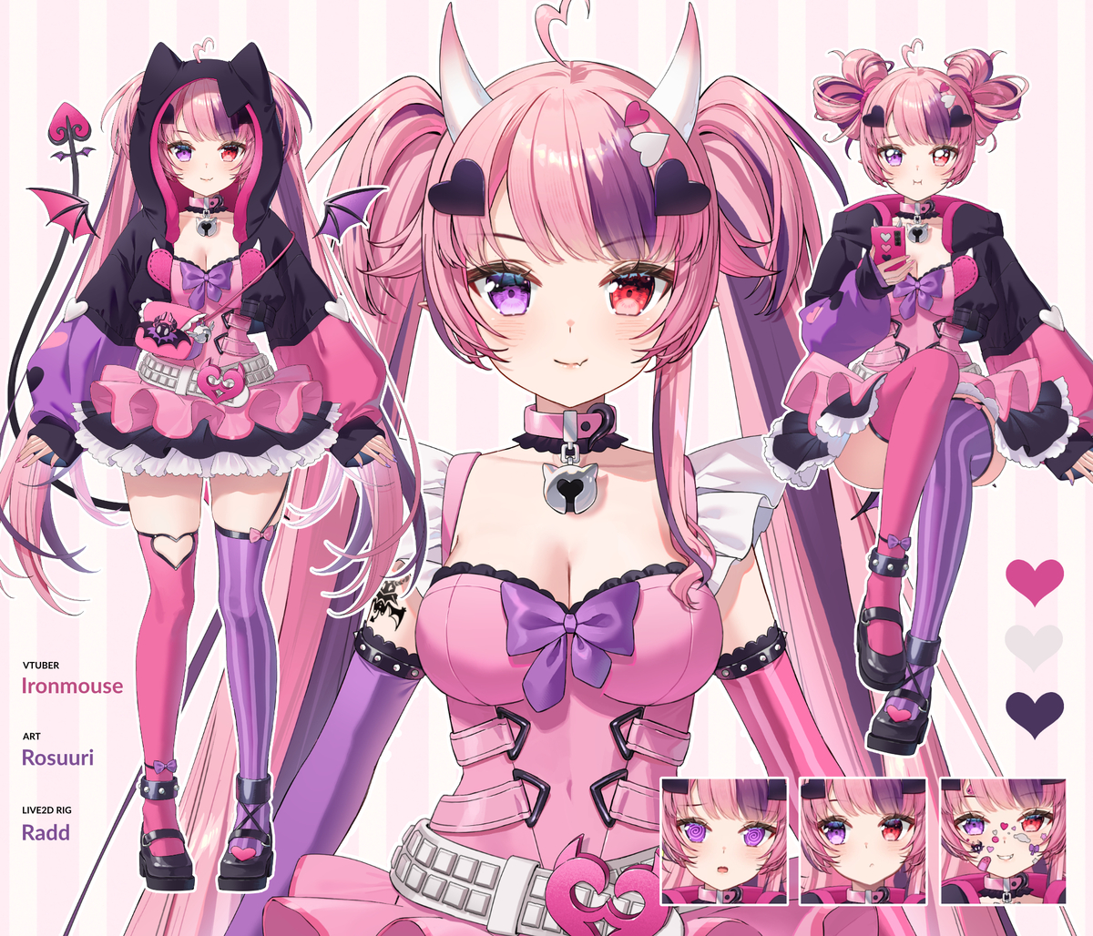This is a pixiv picture whose title is Ironmouse 4.0 Live2Dモデルイラスト.