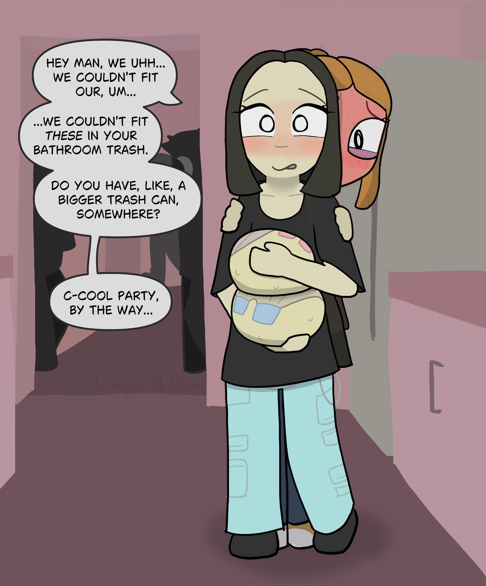 This is a pixiv picture whose title is Where can I put these?.