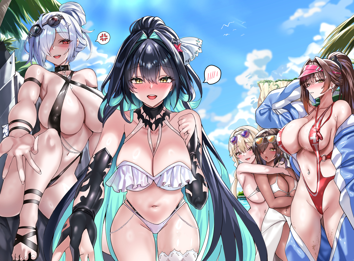 This is a pixiv picture whose title is 💛🩵.