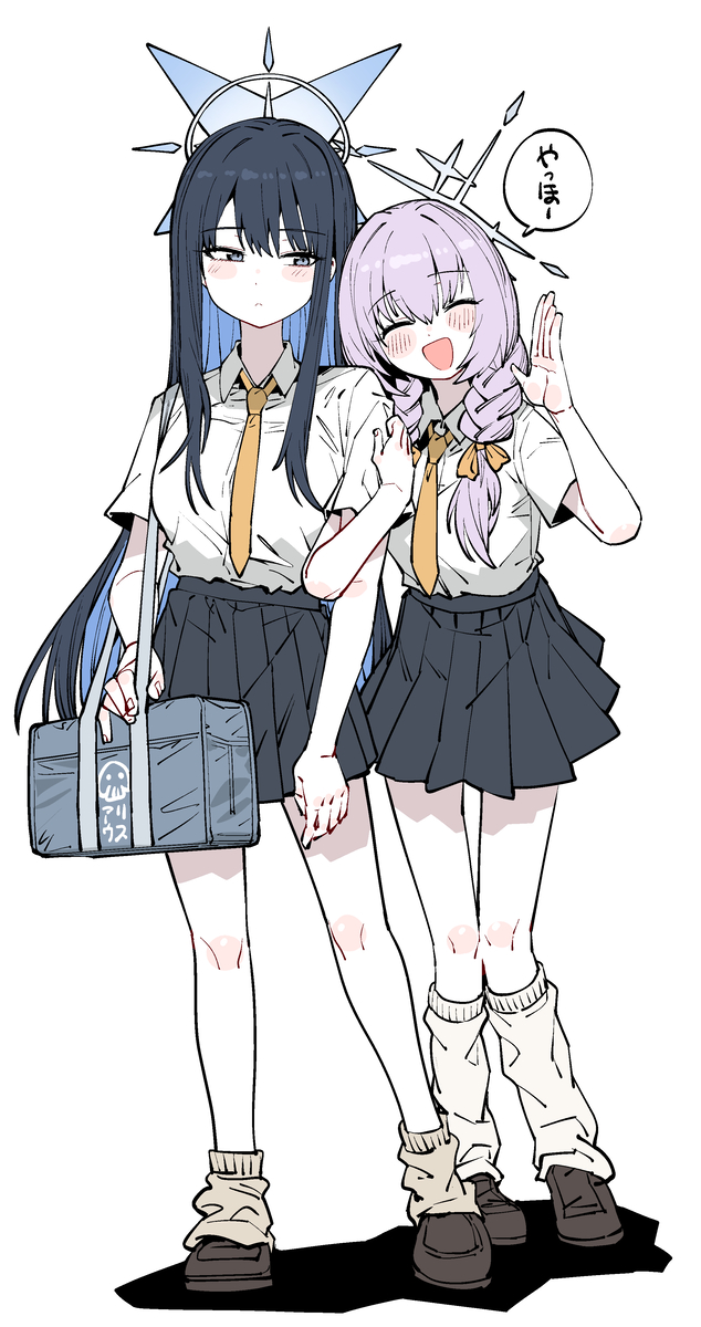 This is a pixiv picture whose title is アリウス高等学校の二人.