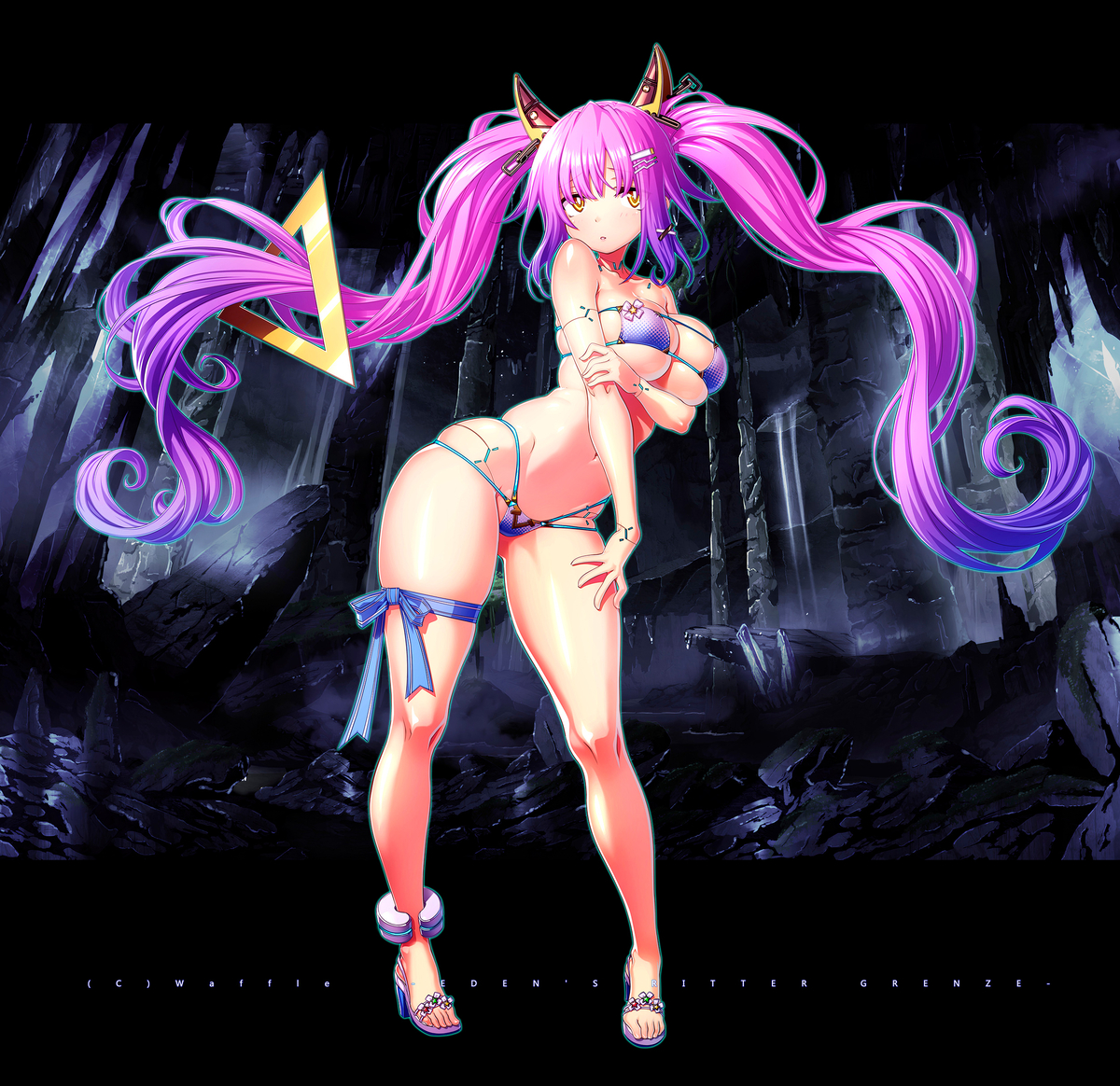 This is a pixiv picture whose title is ソーシャルゲーム『エデンズリッターグレンツェ』.