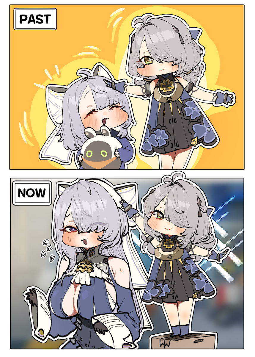 This is a pixiv picture whose title is 드라케나랑 벨리나.