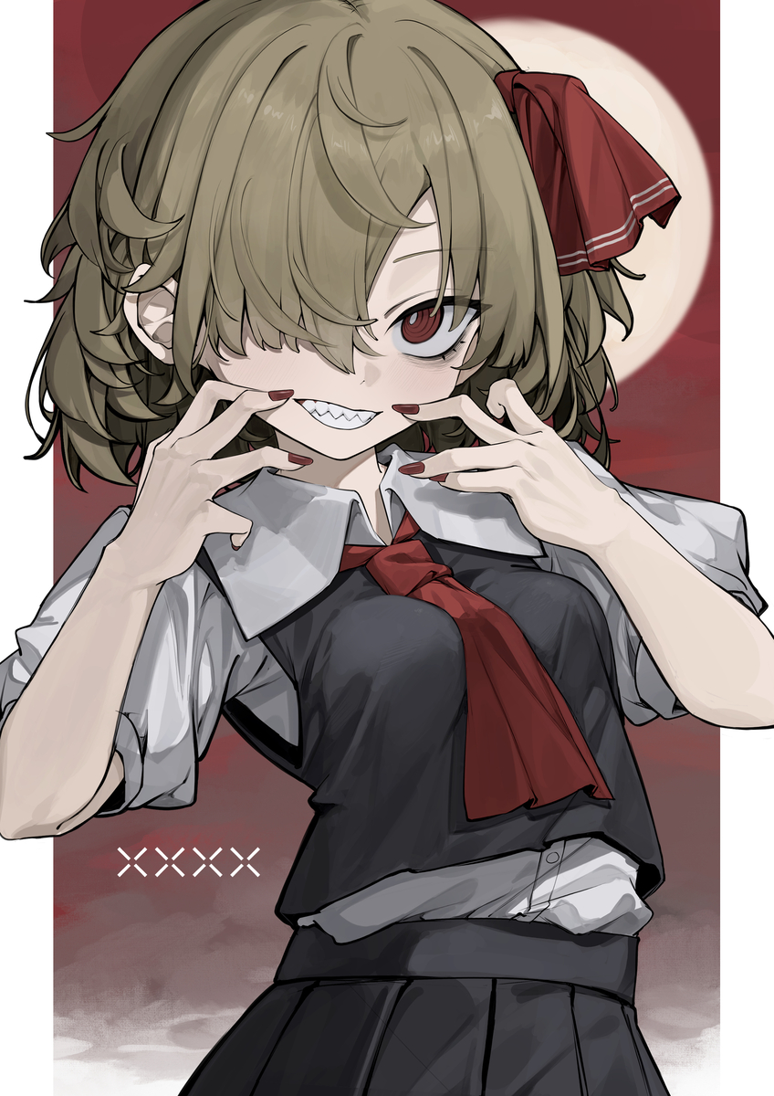 This is a pixiv picture whose title is ルーミア.